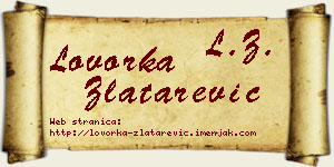 Lovorka Zlatarević vizit kartica